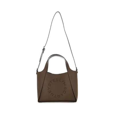 STELLA McCARTNEY Women's Moka Stella Logo Tote Bag "Brown"