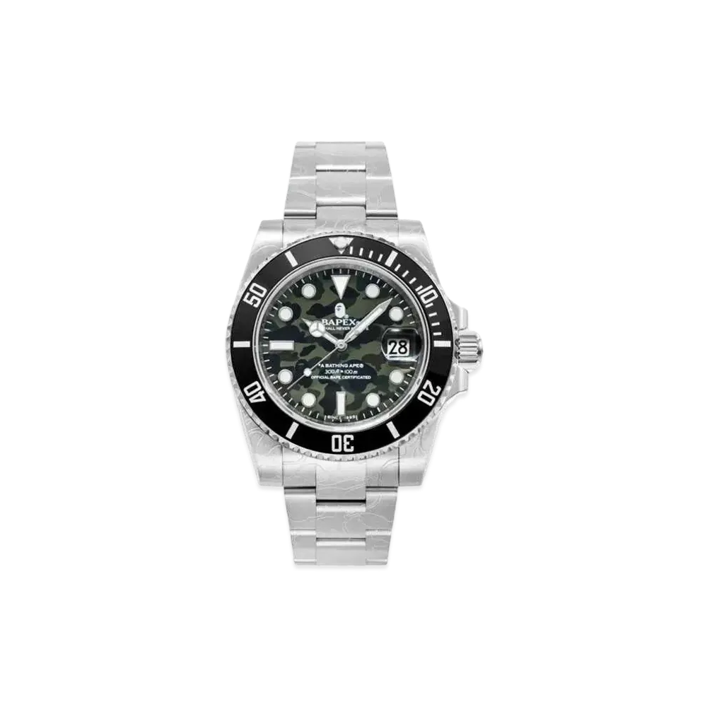 A BATHING APE 1ST CAMO TYPE 1 BAPEX "Silver"