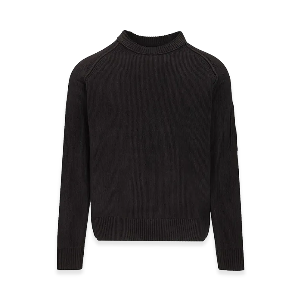 C.P. Company Sweater Made of Cotton Chenille "Blue"