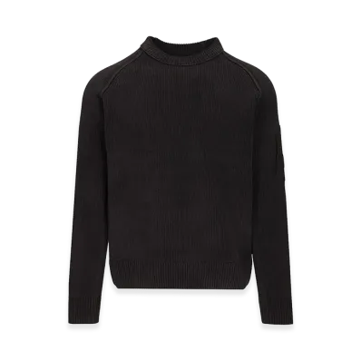 C.P. Company Sweater Made of Cotton Chenille "Blue"