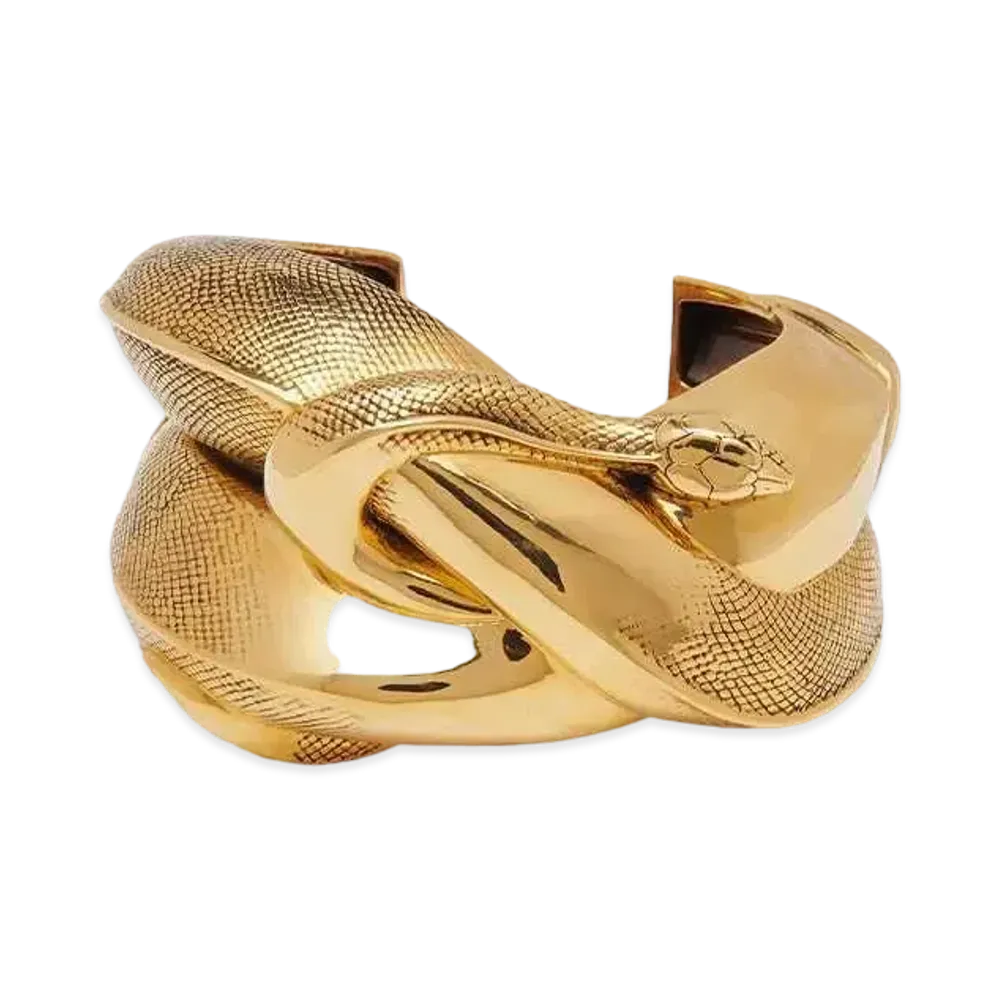 Alexander McQUEEN Snake Cuff "Antique Gold"