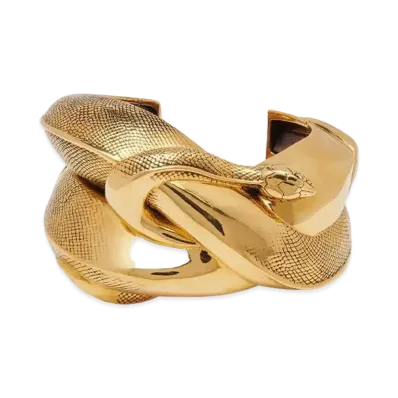 Alexander McQUEEN Snake Cuff "Antique Gold"