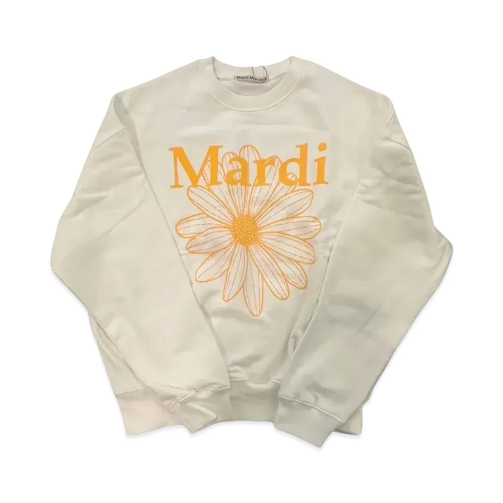 Mardi Mercredi Sweatshirt Flowermardi "White Tangerine"