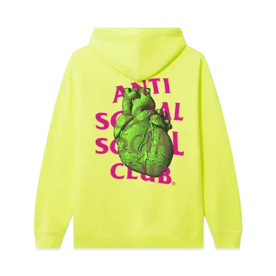 ANTI SOCIAL SOCIAL CLUB Pulse Check Safety Hoodie "Yellow"
