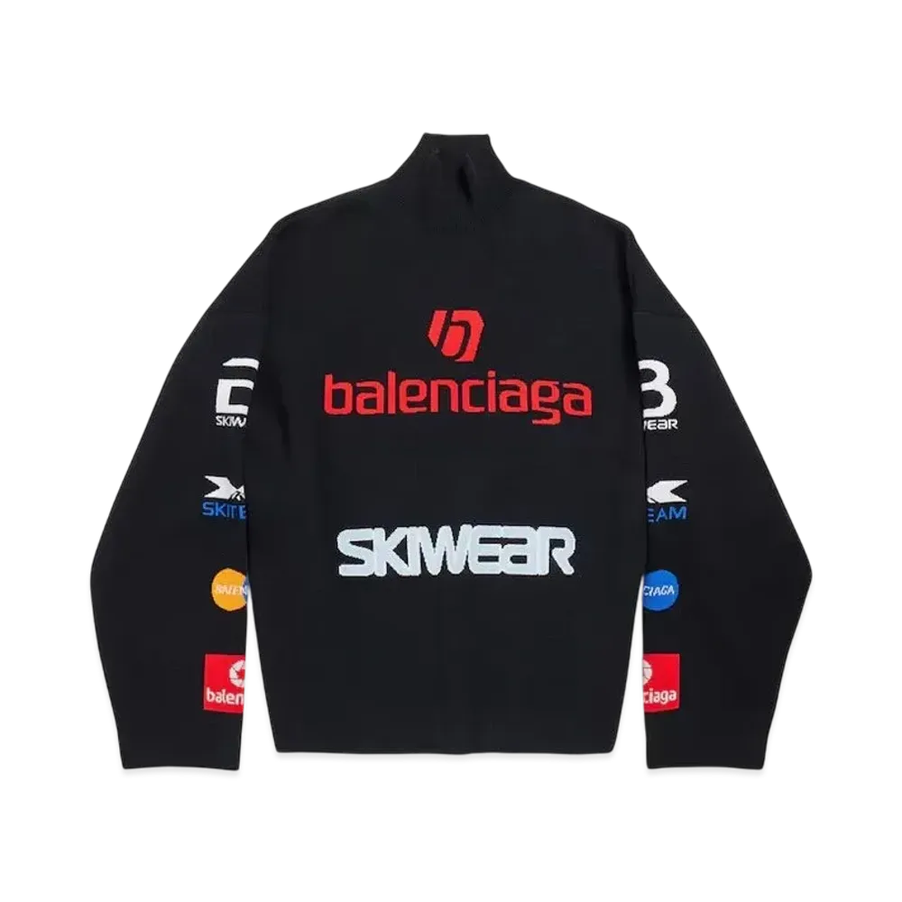 BALENCIAGA Men's Ski Long Sleeve Turtleneck "Black"