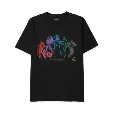 graniph x JOJO'S BIZARRE ADVENTURE Stardust Crusaders T-Shirts "Black"