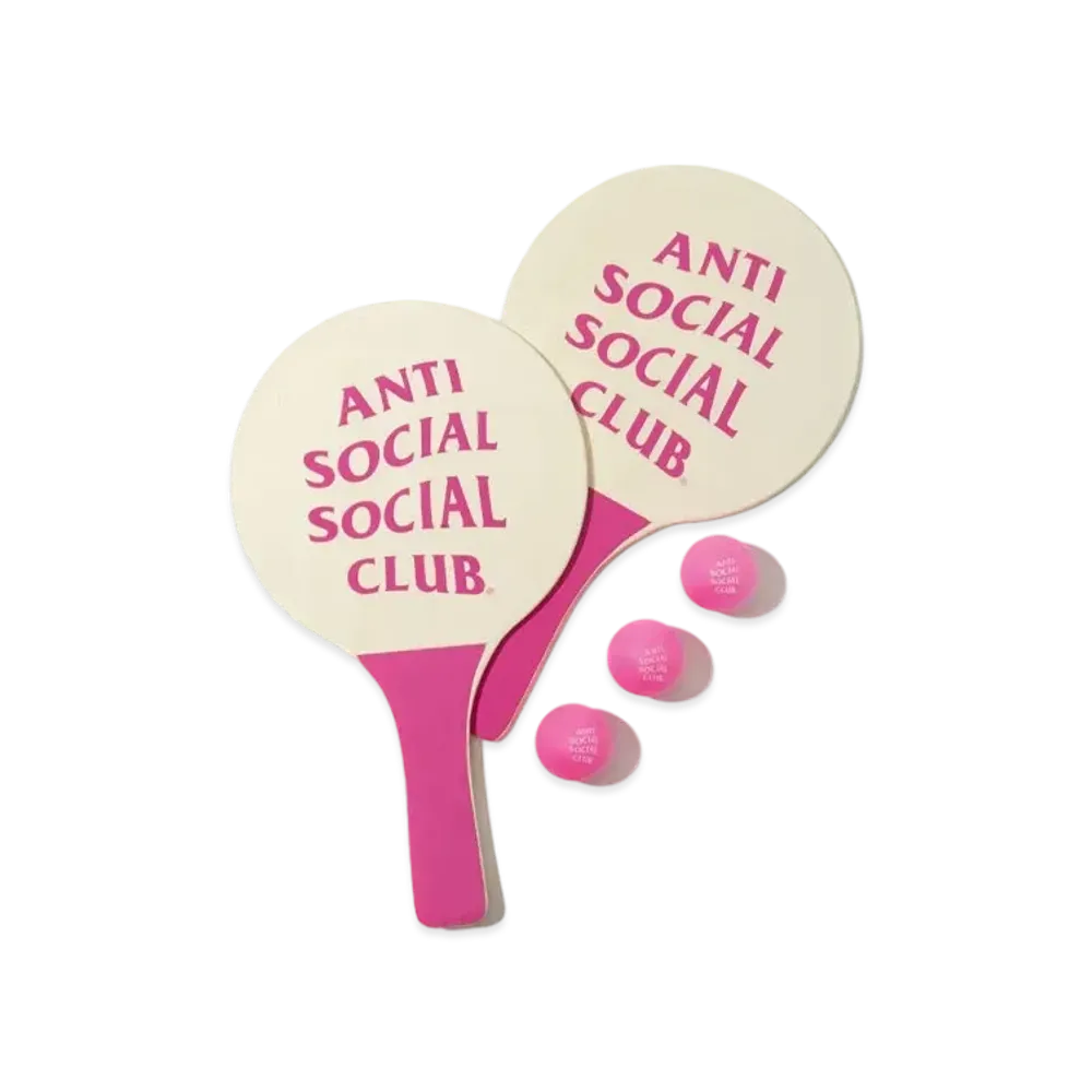 ANTI SOCIAL SOCIAL CLUB Ding Dong - Smash Ball Paddle Set "Pink"