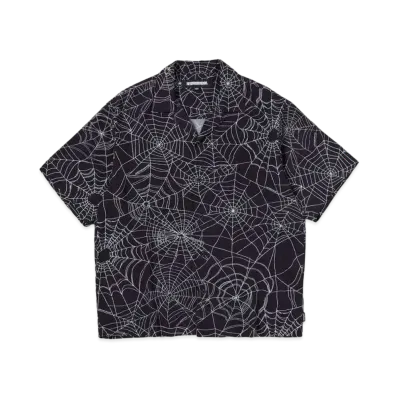 NEIGHBORHOOD Spiderweb Hawaiian Shirt SS "Black"