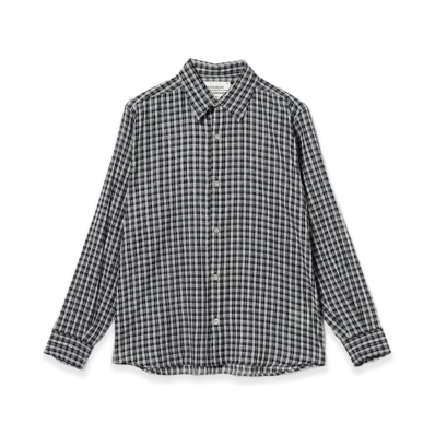 BEAMS FUTURE ARCHIVE Checkered Shirt "Black"