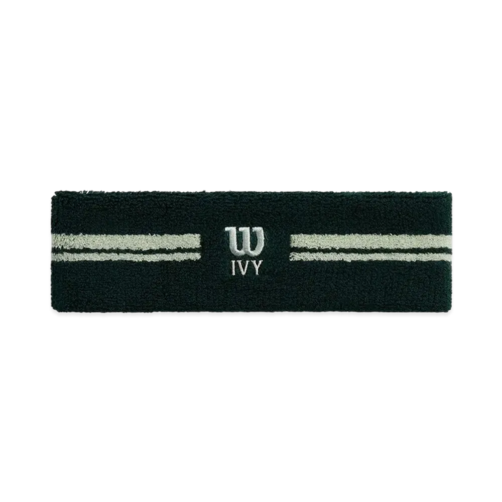Kith Ivy For Wilson Terry Stripe Headband "Ivy Green"