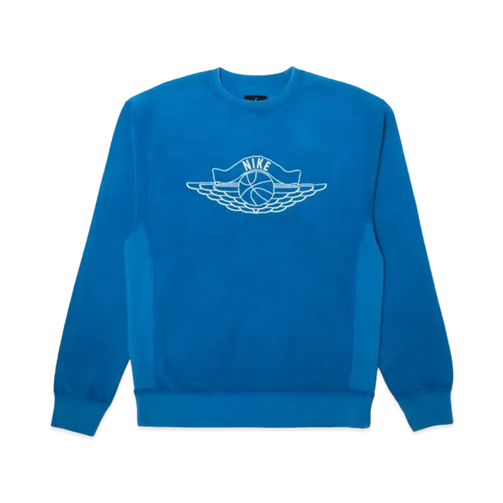 Air Jordan x Union NRG Vault AJ Flight Crewneck "Blue"