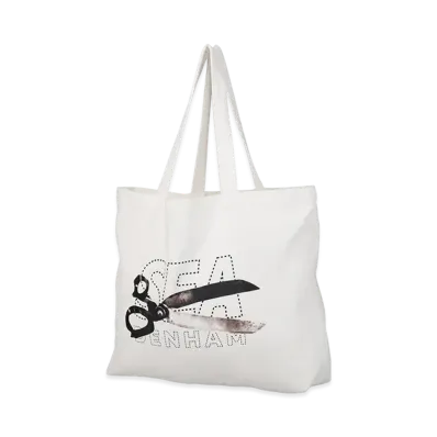 WIND AND SEA x DENHAM Tote Bag Large "White"