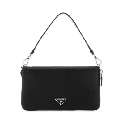 PRADA Leather Document Case "Black"