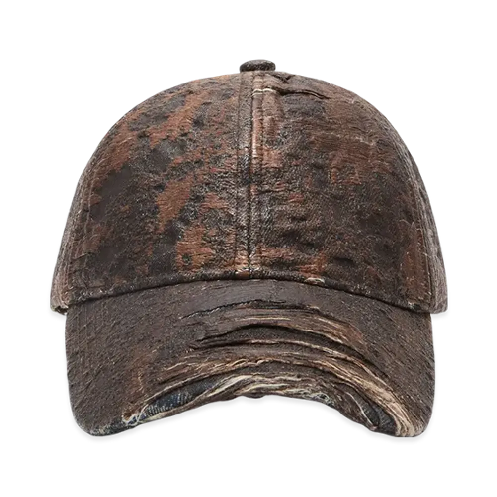 Acne Studios Distressed Monogram Cap "Brown"