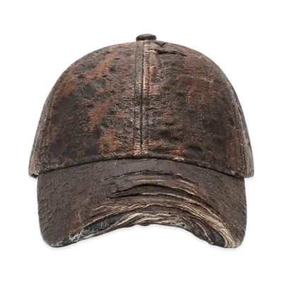 Acne Studios Distressed Monogram Cap "Brown"