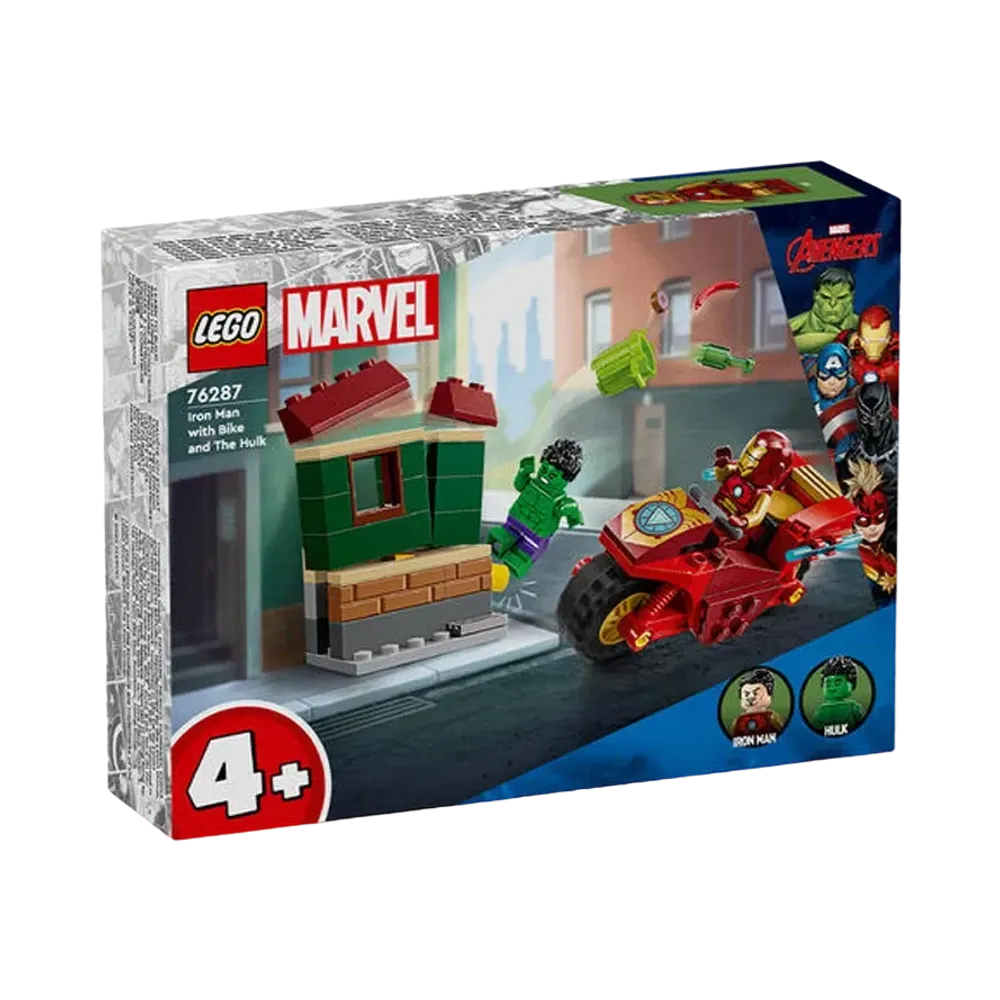 LEGO MARVEL "Iron Man with Bike and The Hulk" [76287]