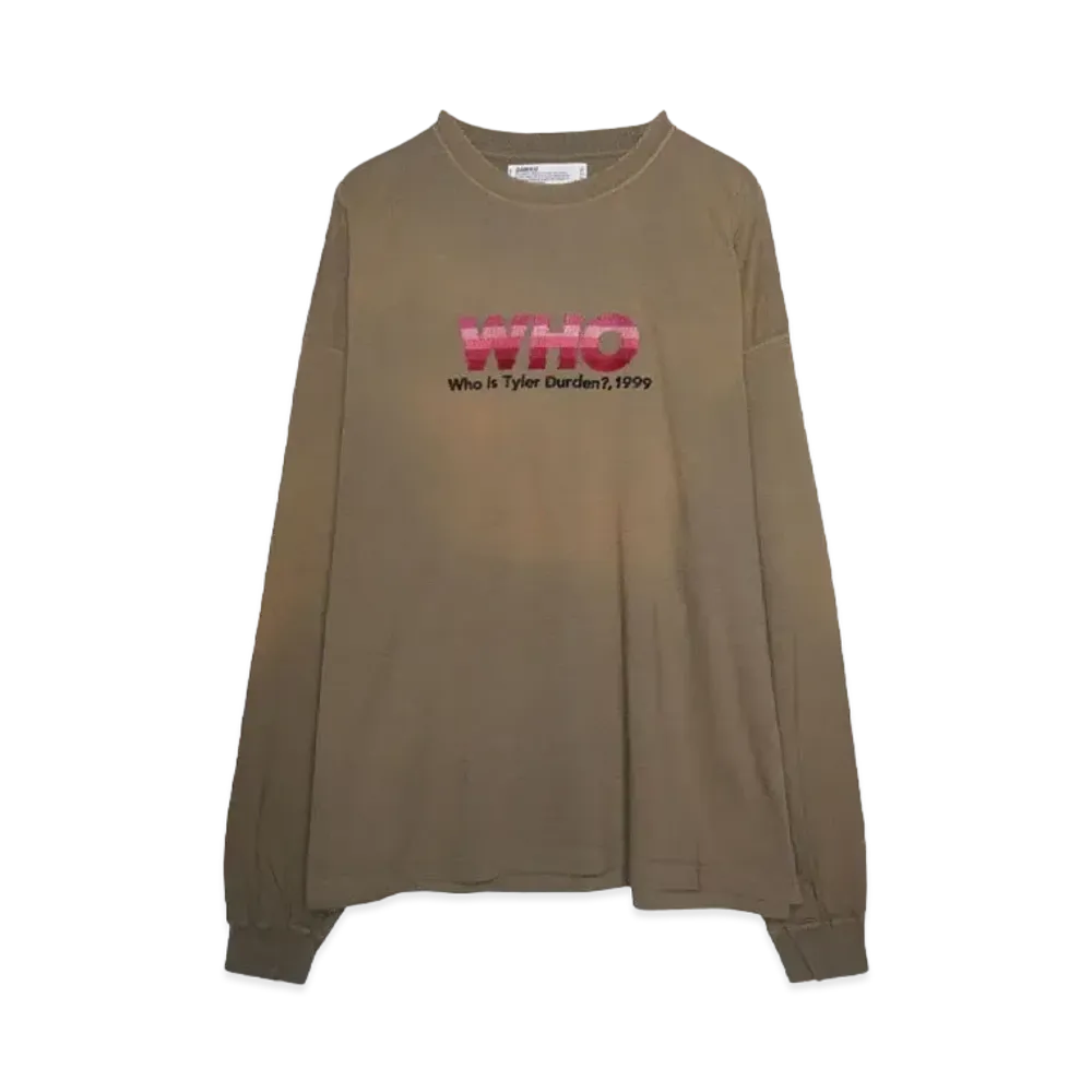 DAIRIKU "WHO" Vintage Theme Tee "VINTAGE KHAKI"