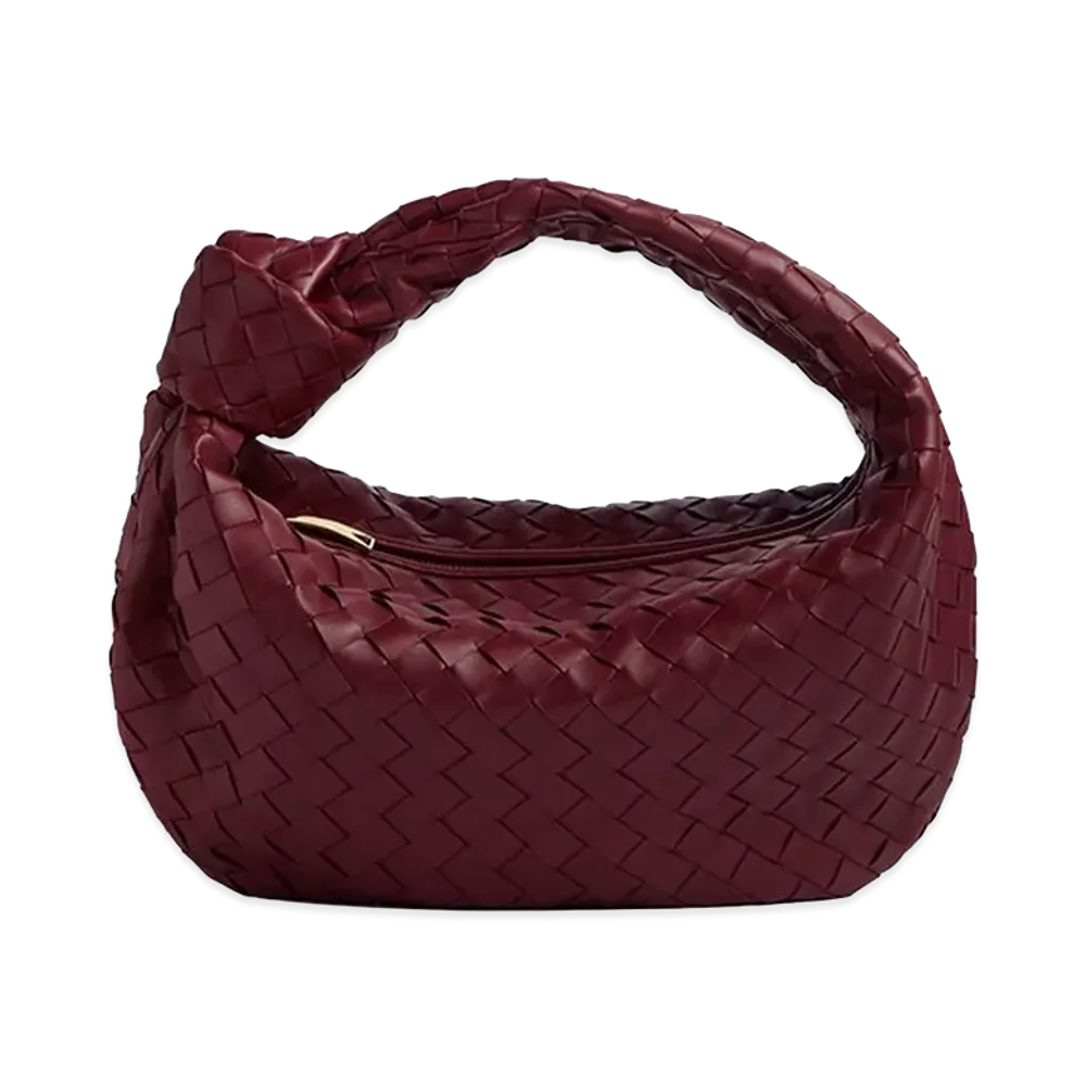 Bottega Veneta Women's Ex Teen Jodie Handbag "Burgundy"