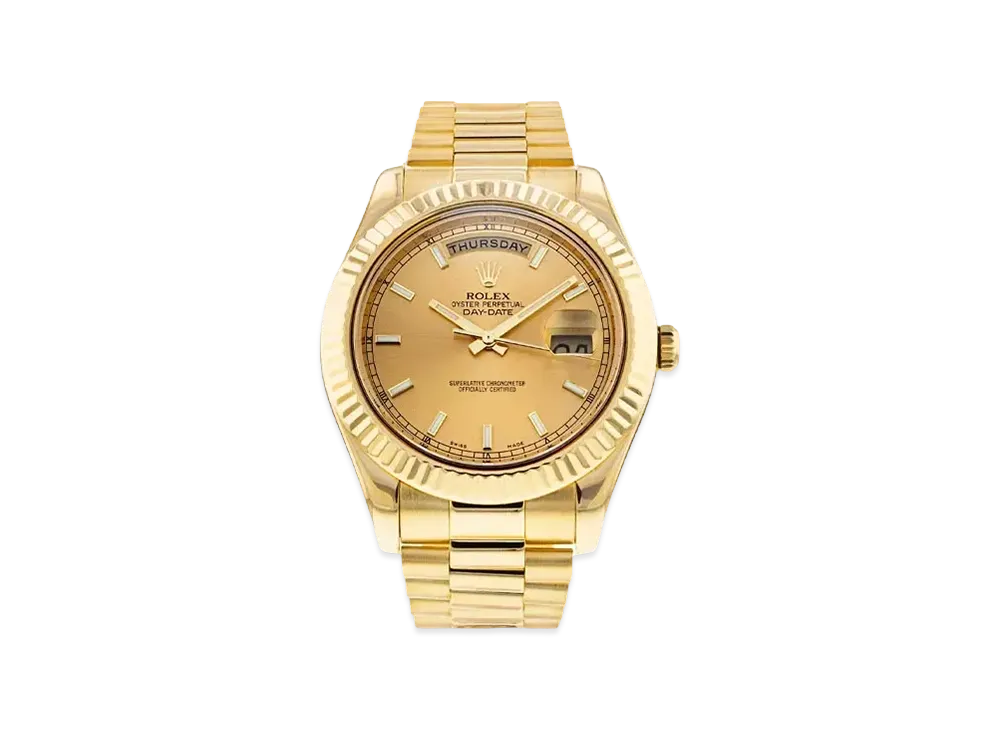 ROLEX Day-Date II "Champagne/Yellow Gold"