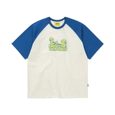 thisisneverthat x TNT MINIONS Raglan Tee "White"