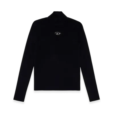 Diesel K-Zackary Mock-Neck Jumper With Oval D "Black"