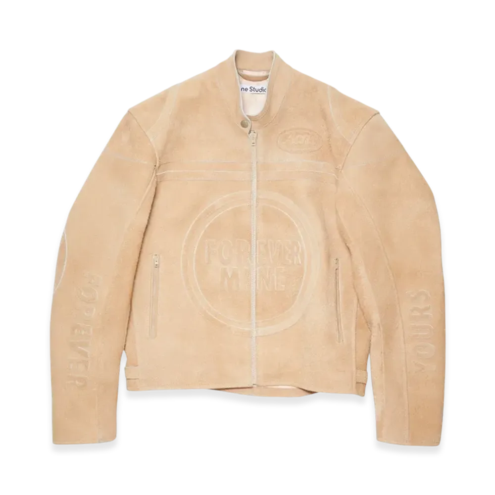 Acne Studios Suede Leather Jacket "Sand Beige"