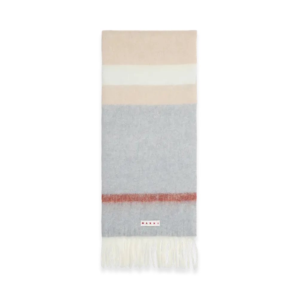 MARNI Women's Mohair And Alpaca Scarf "Grey"
