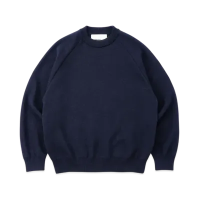 everyone Milano Rib Knit Crew Sweater "Navy"