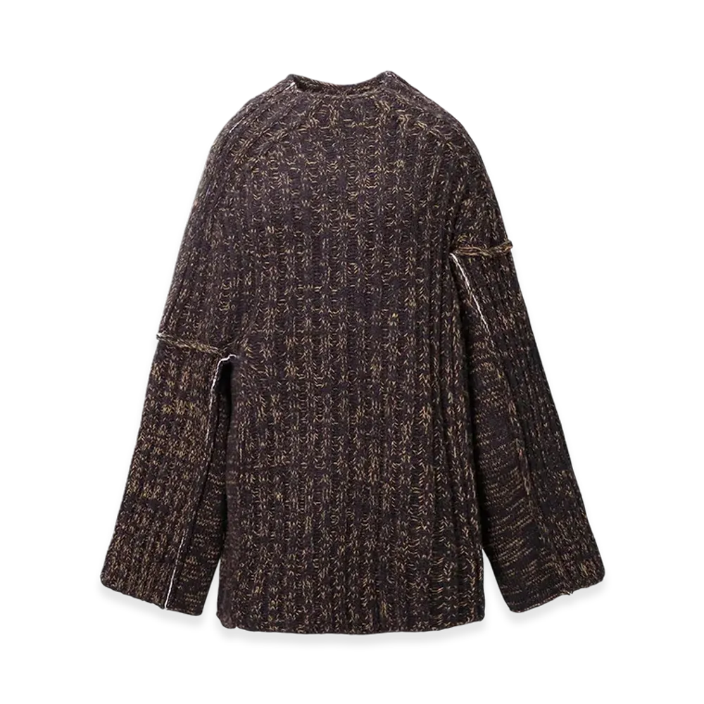 MM6 Maison Margiela Crew Neck Knit "Brown/Black"