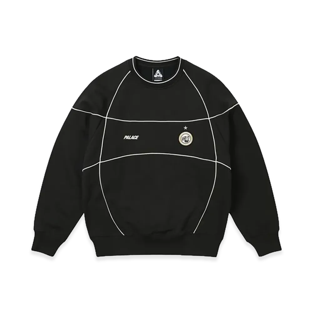 PALACE Pro Team Piped Crew "Black"