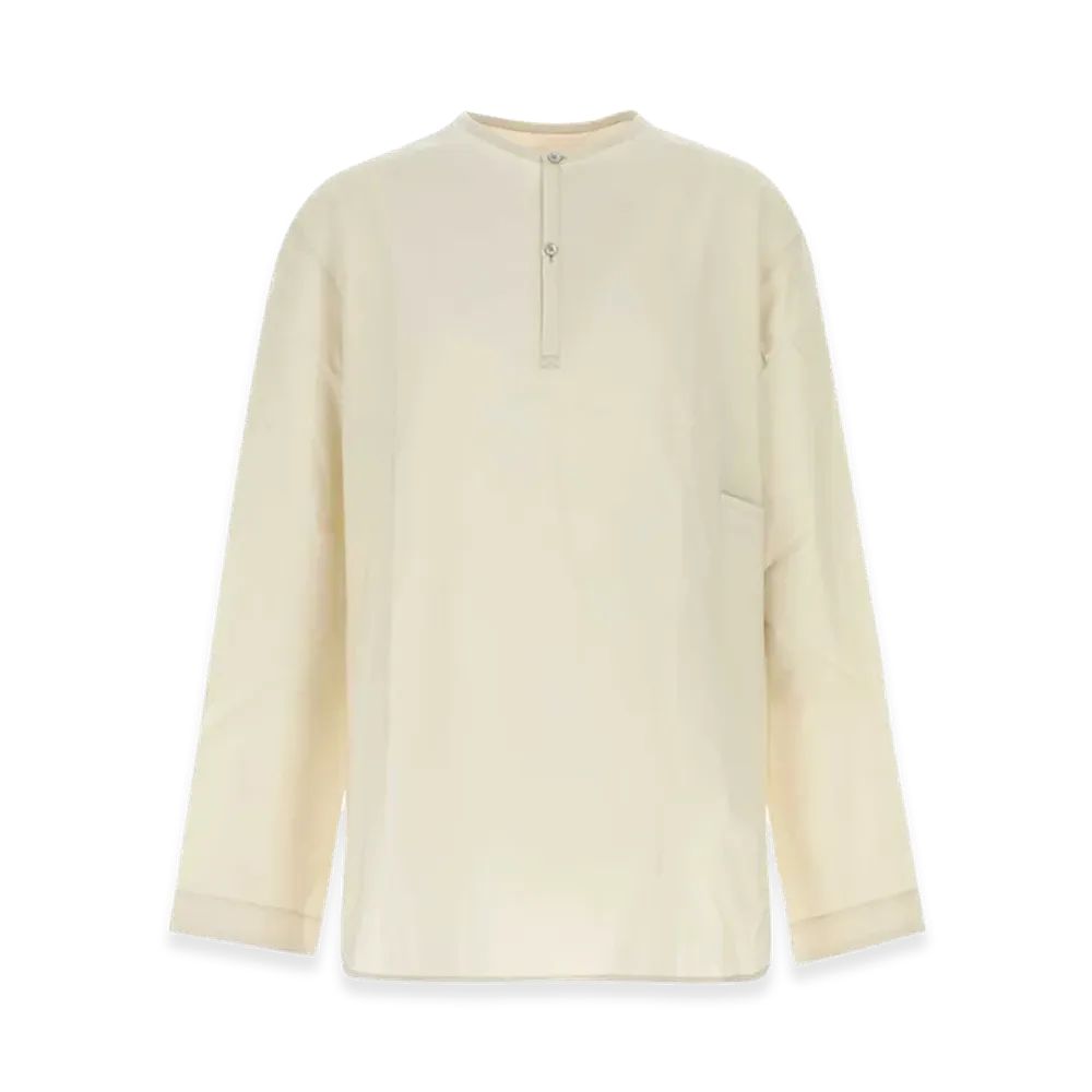 LEMAIRE Poplin Vareuse Shirt "Beige"