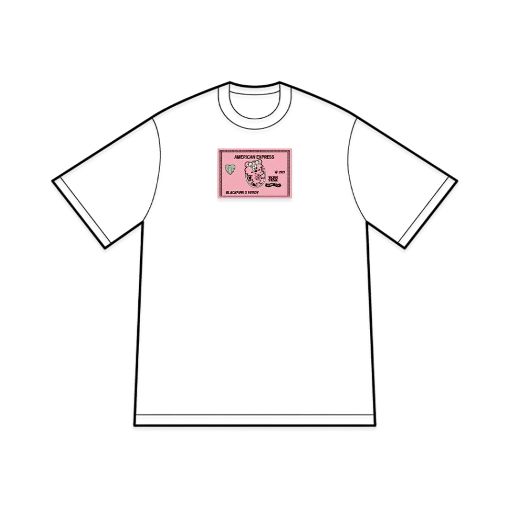 Verdy x BLACKPINK Born Pink Pop Up CC T-shirt(Amex Exclusive) "White"