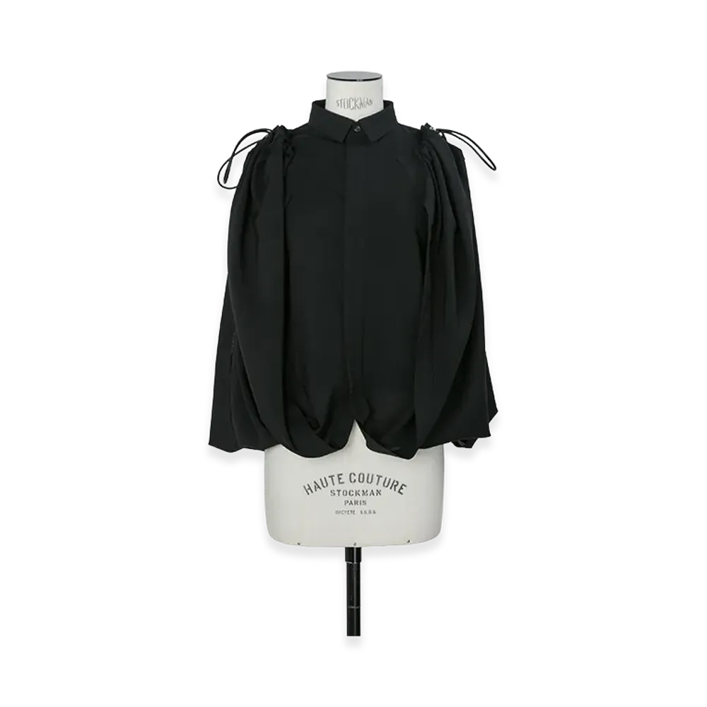 sacai Wool Suiting Shirt "Black"