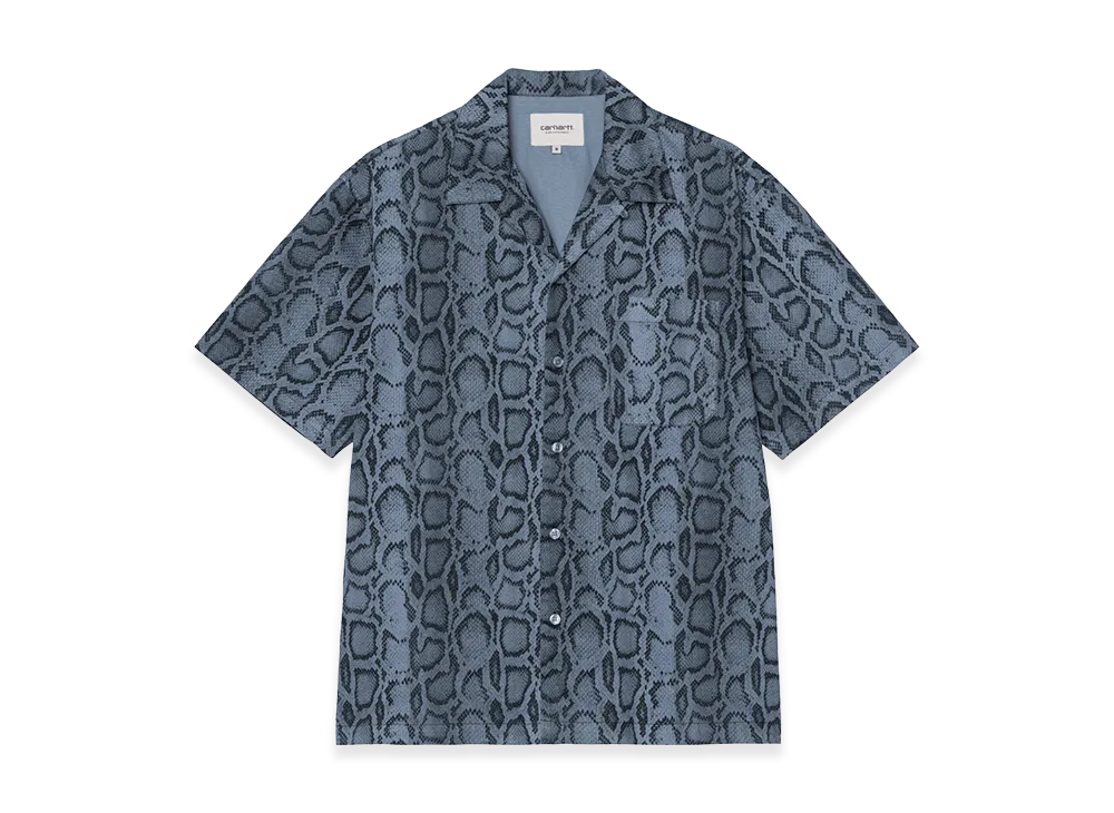 Carhartt WIP S/S Snake Camo Shirt "Snake Camo/Velvet Blue(Garment Dyed)"