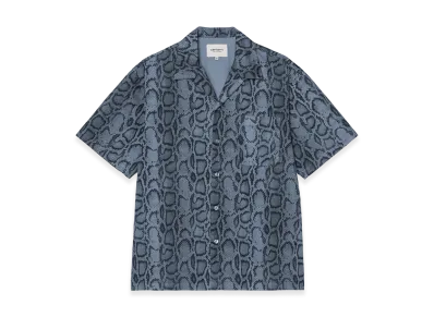 Carhartt WIP S/S Snake Camo Shirt "Snake Camo/Velvet Blue(Garment Dyed)"