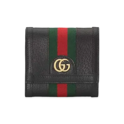 GUCCI Ophidia GG Card Case Wallet "Black"