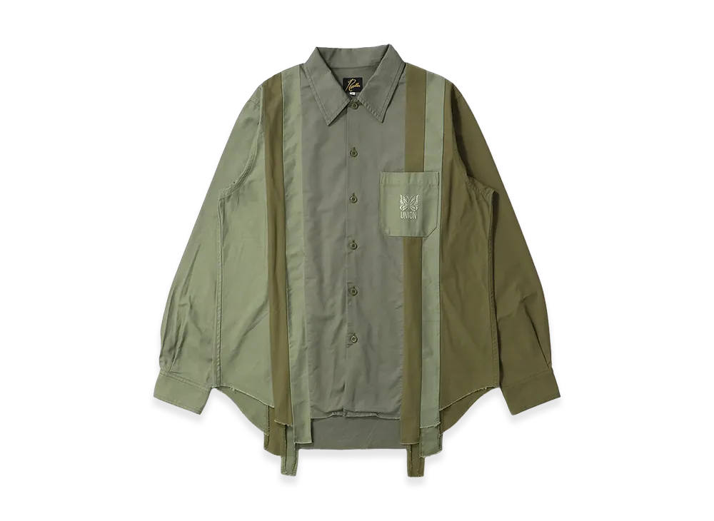 NEEDLES x UNION 5Panel SHIRT "Olive"