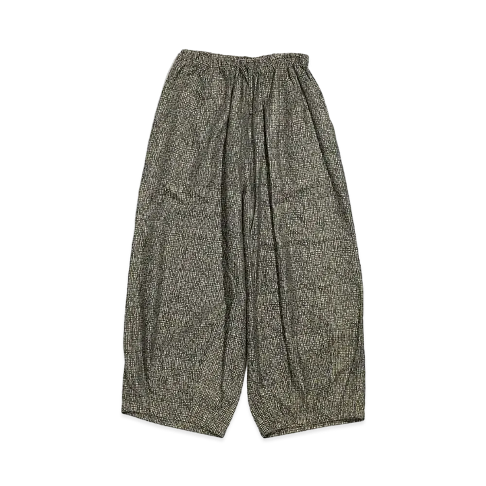 Needles H.D.P. PANT - PE/R/L RANDOM PLAID JQ. "Black/Khaki"
