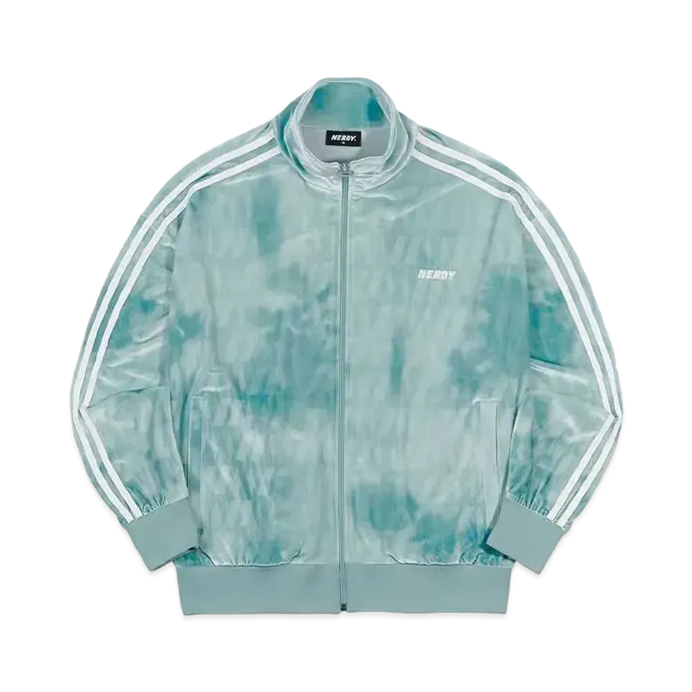 atmos pink x Nordie Dna Watercolor Velvet Track Top "Mint"