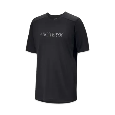 ARC'TERYX Ionia Merino Wool Arcword Logo Short Sleeve Men's "Black"