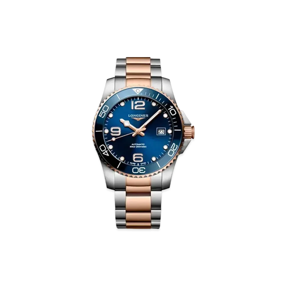 Longines Hydro Conquest 41.00mm "Blue Sun Ray/Stainless Steel/Ceramic" L3.781.3.98.7