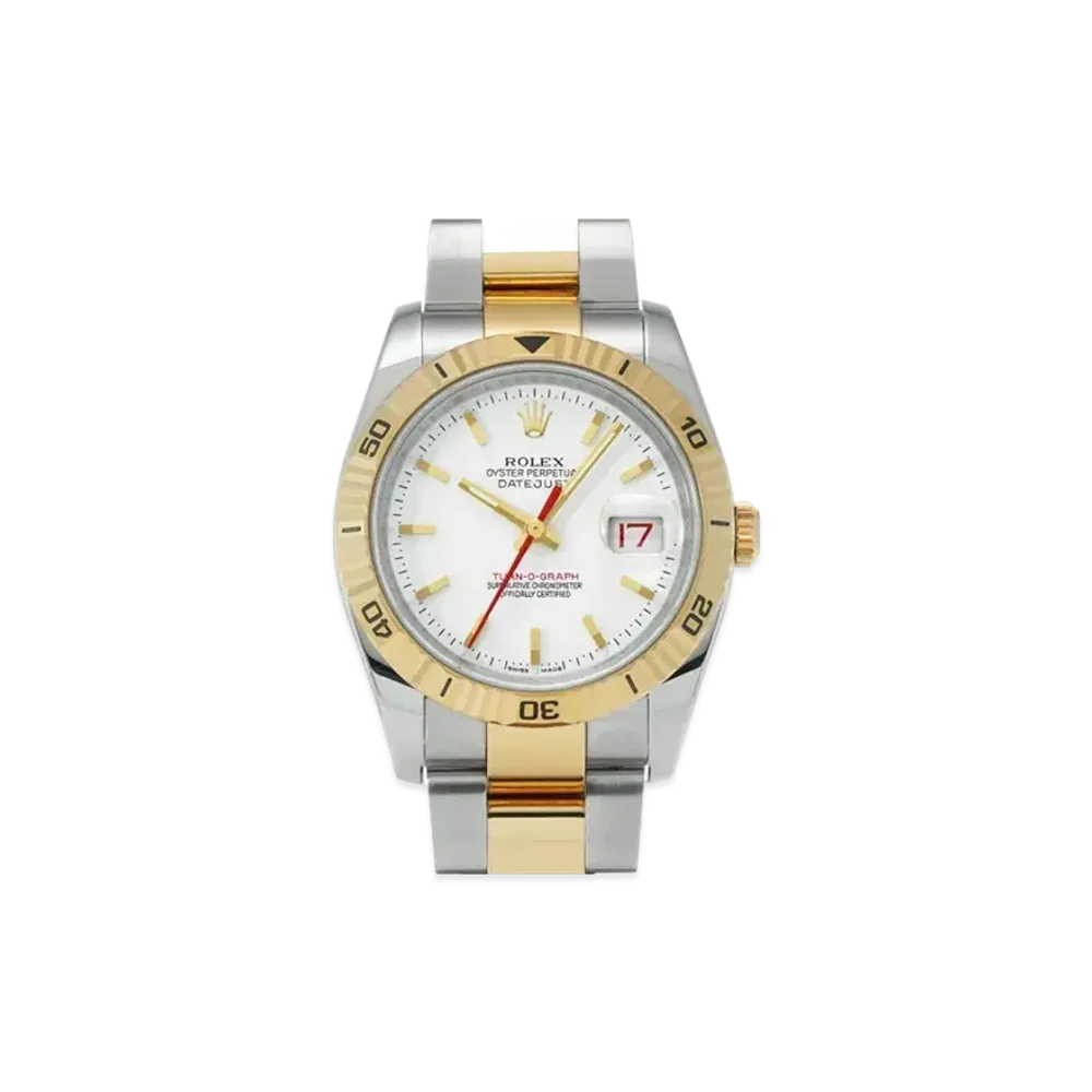 ROLEX Datejust Turn-O-Graph "White/Stainless Steel/Yellow Gold"