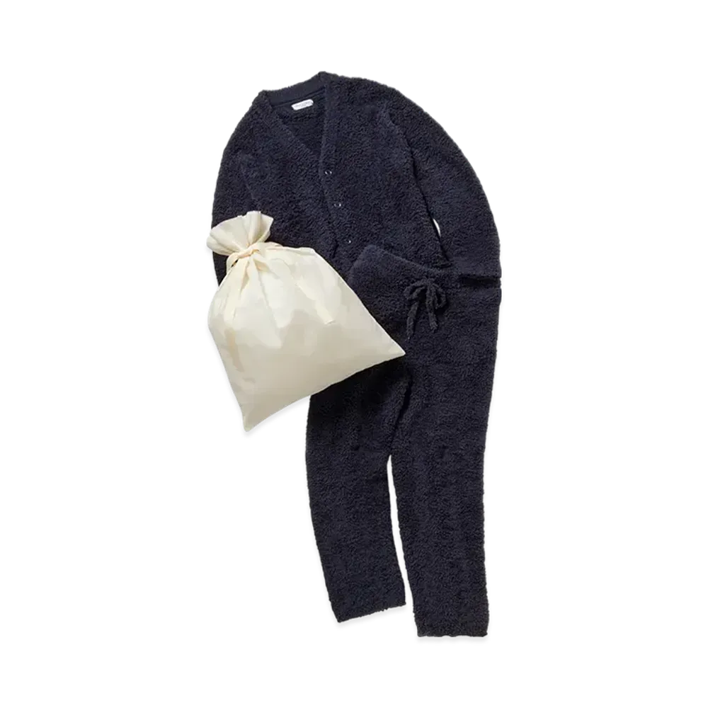 GELATO PIQUE Homme Wrapped Basic Gelato Cardigan & Long Pants Set "Navy"