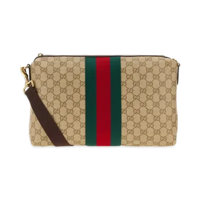 GUCCI GG Fabric Clutch "Printed"