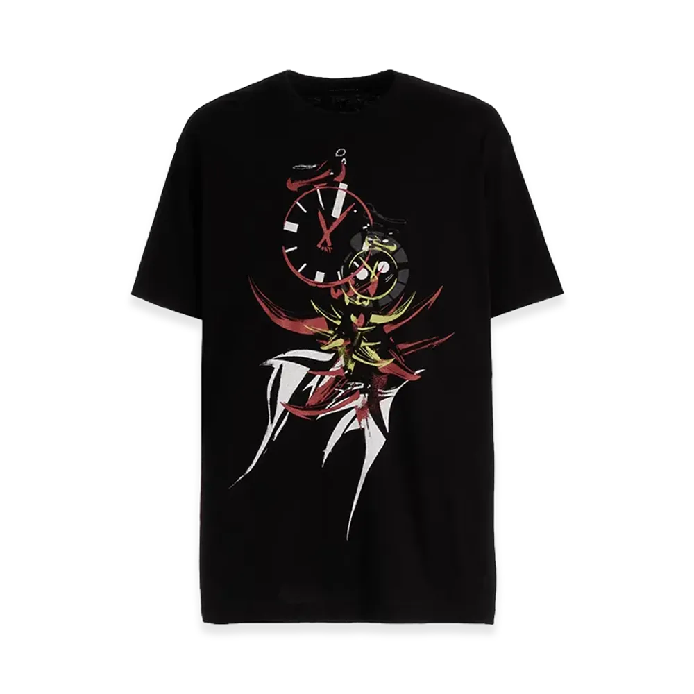 Ground Y x Taro Okamoto Graphic T-shirts "Young Clock Tower" "Black"