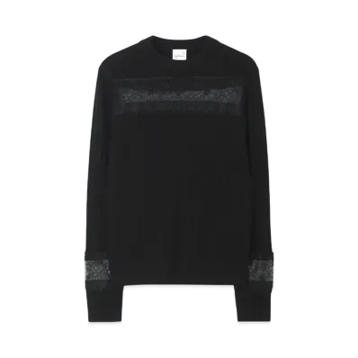 Paul Smith Women's See-Through Lace Knit "Black"