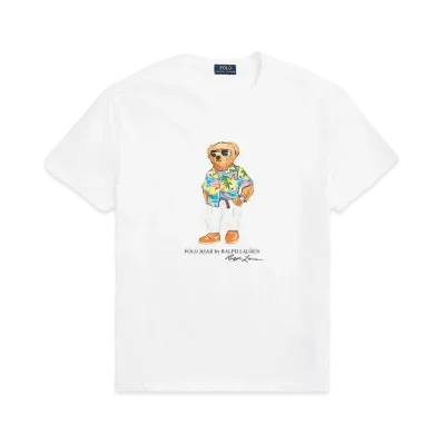 Polo Ralph Lauren Classic Fit Polo Bear Jersey Tee "White"