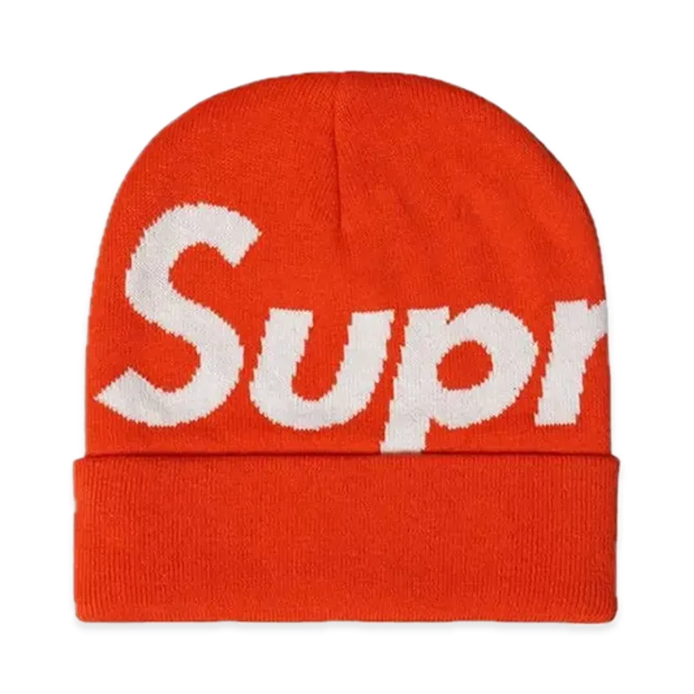 Supreme Big Logo Beanie "Orange" (22FW)