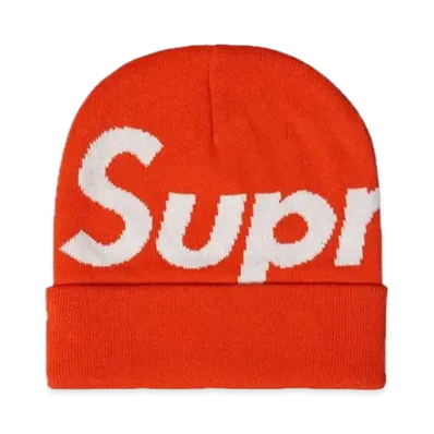 Supreme Big Logo Beanie "Orange" (22FW)