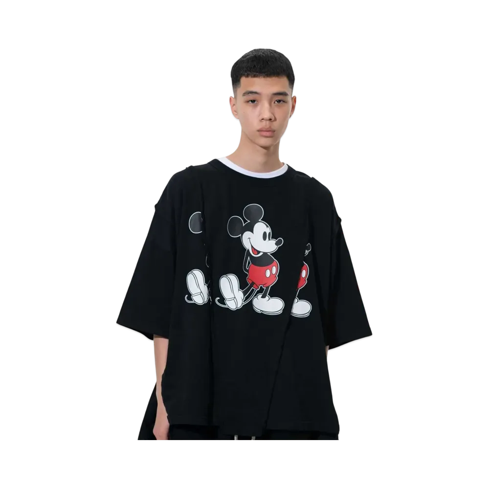 DISCOVERED < Mickey > Wide Tee "BLACK"